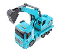 FUNNETOYU Music Light Inertial Excavator Truck for Educational Construction Vehicle Model with Design Hand-eye Coordination Development Gift for Preschoolers