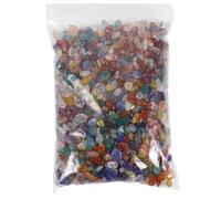 FUNNETOYU Natural Crystal Agate Gravel Decoration for Flowerpot and Fish Tank, Convenient to Decorate High Hardness and Varied Shapes, Polished Tumbled Stones for Aquarium and Home Décor