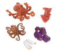 FUNNETOYU Octopus Growth Cycle Model Educational for Realistic Life Cycle Display Ornament Safe Fine Workmanship Sea Animal Learning Prop for Birthday and