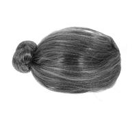 FUNNETOYU Old Lady Cosplay Wig Grey Performance Wig for Party Realistic Grandma Costume Accessory Multi-use for Halloween Book Day Masquerade