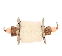 FUNNETOYU Parrot Chewing, Birds Diversion, Loofah and Palm Leaf Hanging Cage for Conures, Beak Grinding, Cage Decor for Parakeets and African Greys