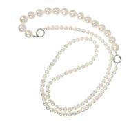 FUNNETOYU Pearl Mobile Phone Lanyard Lightweight Lost Beaded Strap for Cellphone and Camera Easy to Assemble Crossbody Decor for Women Practical Hanging Rope Holder