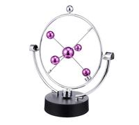 FUNNETOYU Perpetual Motion Desk Ornament Floating Globe Kinetic Art Battery Operated Science Decor for Office Home