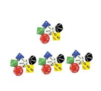 FUNNETOYU Place Value Multi-Sided Dice Set 6Pcs Numbered Game Dice for Board Games Rpg Party Props with Individual 10 100 1000 10000 100000 for Family and Birthday Entertainment