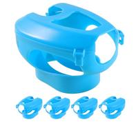 FUNNETOYU Plastic Pigeon Holder 5pcs Lightweight Medicine Feeding Bracket for Racing Pigeons Inside the Pigeon Coop