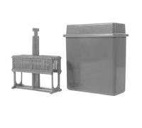 FUNNETOYU Plastic Slide Holder for Staining Chemical Resistant Lab Slide Basket Each Upright and Separated Easy Integration for Histology Labs and Clinical Environments