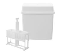 FUNNETOYU Plastic Slide Staining Rack Easy Installation for Microscope Slides, Chemical Resistant Pom Plastic Basket White, Size 10x8.5x3.2cm for Clinical Environments and Pathology Labs