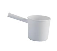 FUNNETOYU Plastic Water Ladle with Long Handle for Kitchen Use Ergonomic Thickened Grip Large Capacity Water Scoop Practical White for Home and Restaurant
