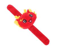 FUNNETOYU Plush Dragon Cartoon Slap Bracelet Chinese Year Party Favor Wristband Compact Lightweight Festival Decoration Luck Charm