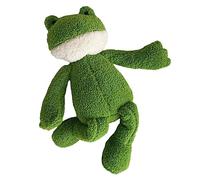 FUNNETOYU Plush Stuffed Frog Comfortable Cartoon Doll for Soft Decorative Frog Plush for Couch Adorable Travel Companion for Playtime and Home