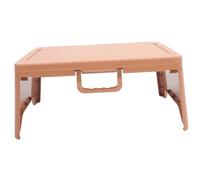 FUNNETOYU Portable Folding Laptop Lap Desk with Stable Non Slip Surface and Storage Case Lightweight Plastic Bed Computer Desk for Dormitory Study Writing and Home Office Use