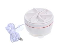 FUNNETOYU Portable Mini Folding Washing Machine Ultrasonic Small Washer for Socks and Underwear, Collapsible Travel Laundry Tub for Dorm and Home Use, White