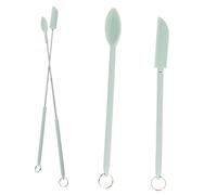 FUNNETOYU Portable Mini Silicone Makeup Scoop and Spatula Extendable Cosmetic Spoon for Precise Application Lightweight Design for Travel and Daily Use