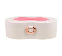 FUNNETOYU Portable Pretend Makeup Kit with Mirror Stylish Princess Bow Cosmetic Storage Box for Lightweight Organizer for Beauty Essentials and Pretend Play