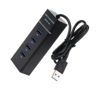 FUNNETOYU Portable USB Hub Multifunctional Splitter with Voltage Stabilizing Chip Overcurrent Protection High-speed Data Transfer for Laptop Desktop Accessories