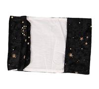 FUNNETOYU Premium Fabric Book Protection Sleeve Velvet Decorative Cover with Gold Embossed Design Handmade Book Jacket for Notebook and Diary Edge Guard and Personal Collections