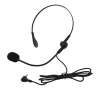 FUNNETOYU Professional and High Capacity Battery Wired Neck Clip Lavalier Microphone with Handsfree Operation Portable Condenser Mic Black Plastic Design for Tour Guiding and Classroom Use