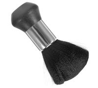 FUNNETOYU Professional Hairdressing Soft Hair Brush for Broken Hair Cleaning with Wooden Handle and Nylon Bristles, round Design for Barber Shops and Homes, Great for Dusting around Ears