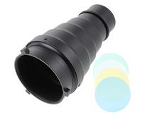 FUNNETOYU Professional Light Beam Tube Kit with Honeycomb Grid and Color Filters Medium Flash Attachment Compatible with Speedlight for Portrait Product and Beauty Photography Accent