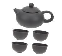 FUNNETOYU Purple Clay Tea Kettle Set Lightweight Household Teapot with Smooth Pouring for Home Office Elegant Handmade Ceramic Kung Fu Tea Pot with Filter Teapot Cups and Decoration