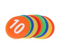 FUNNETOYU Pvc Football Training Markers with Number Pattern Design, Clearly Visible Spot Discs for Basketball and Gym Class, of Sturdy Sports Marking Signs for Indoor and Random Color