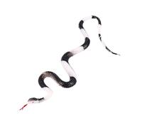 FUNNETOYU Realistic Black Rubber Snake Prank Prop for Halloween and Parties Non Toxic Simulated Snake for Scaring Theater Use Trick Gift