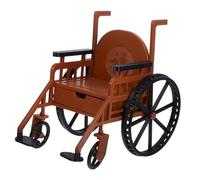FUNNETOYU Realistic Miniature Dollhouse Wheelchair and Crutch Detailed Working Medical Accessory for Bjd Dolls Easy to Handle for Collectors and Role Playing