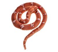 FUNNETOYU Realistic Plush Snake Soft Stuffed Animal Prank Prop for Halloween Party Decor Jungle Theme Safe Material Long Flexible Plush Snake for Scaring Friends and Pets