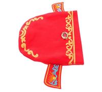 FUNNETOYU Red Cotton First Birthday Prince Beanie Hat for Newborns and Soft Breathable Unisex Cap for Photoshoot Full Month and Birthday Celebrations Gentle Sensitive Skin Cute Party