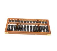 FUNNETOYU Retro Style Wooden Abacus for Boys and Girls 13 Column Counting Tool for Learning Mathematics Vintage Educational Toy for Children for Home and School Use