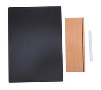 FUNNETOYU Reusable Small Chalkboard Sign with Stand for Home and Dinner Parties, Write and Wipe Desktop Blackboard Made of Abs and Wood, Simple and Generous Design for Store Or Desk Decor