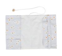 FUNNETOYU Reusable Washable Cloth Book Cover Sleeve Scratch Tear Resistant Book Protector for Notebooks and Journals Decoration in Blue Daisy Design