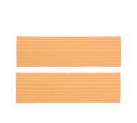 FUNNETOYU Robot Vacuum Threshold Ramp 2-Pack - Plastic Non-Slip Floor Transition Ramp for Sweeping Robots & Suitcases, Indoor Home and Shed Use, Bright Orange, 17.1cm Length