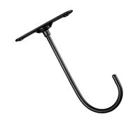 FUNNETOYU Rotatable Metal Banana Hanger Under Cabinet Fruit Holder Kitchen Ceiling-Mounted Hook Space-Saving Black Farmhouse Style