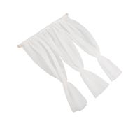 FUNNETOYU Scale Miniature Dollhouse Curtains Sheer Window Drapes for Tiny Homes Realistic Pa Nylon Mini Curtains Easy Installation for Dollhouse Accessories and Pretend Play