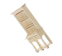 FUNNETOYU Scale Wooden Mini Furniture for Doll House Decoration Small Lovely Storage Cupboard with Two Doors for Bedroom and Dining Accessories