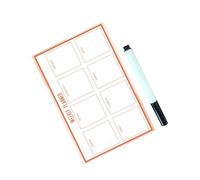 FUNNETOYU Self Adhesive Weekly Planner Whiteboard for Wall Reusable Dry Erase Calendar Board with Days of Week Decorative Weekly Calendar Whiteboard for Home and Management and Creativity
