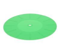 FUNNETOYU Silicone Vinyl Record Mat Anti-static and Shock Absorption Features, Simple and Delicate Green Slipmat for Turntable and Record Player Suitable for Home Listening