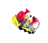 FUNNETOYU Simulation Train Model Toy for Kids with Colorful Lights and Intelligent Move Function, Plastic Electric Train Toy for Boys and Girls Pretend Play
