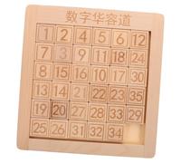 FUNNETOYU Sliding Number Puzzle Brain Teaser Wooden Logic Slide Game with Digital Maze Design for Cognitive Development Early Learning Memory Reasoning Skills Montessori Educational