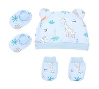 FUNNETOYU Socks Eye-catching and Hat for Baby Mittens Cotton Soft Newborns Patterns Comfortable Warm Accessories with Adorable Colours for Babies