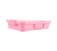 FUNNETOYU Space Sandbox for Medium Transparent Sand Tray with Storage Box and Molds Safe Plastic Construction Site for Indoor and Outdoor Play at Home and Kindergarten Engaging Sensory
