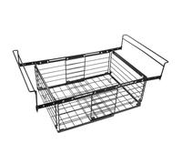 FUNNETOYU Stackable Chest Freezer Organizer Bin with Handles Metal Hanging Basket for Deep Freezer Storage Expandable Wire Shelf for Space Optimization and Food Freshness Maintenance