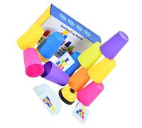 FUNNETOYU Stacking Cup for Educational Cartoon for Early Learning Cups Develops Coordination Social Skills