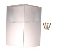 FUNNETOYU Stainless Steel Camera Protective Cover Wall Mount Small Outdoor Rain Protector with Lens Port Dome Camera Shield for Security Video Recorder