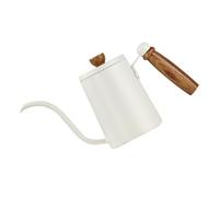 FUNNETOYU Stainless Steel Hand Drip Coffee Pot with Long Narrow Spout Ergonomic Non Slip Handle Rust Resistant Tea Kettle for Home Brewing and Coffee Shops Beige