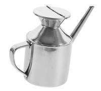 FUNNETOYU Stainless Steel Oil Dispenser Bottle with Handle Multipurpose Kitchen Container for Soy Sauce Vinegar Oil Storage Leak Sauce Pot for Home and Restaurant Use