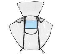 FUNNETOYU Stroller Rain Cover Clear Windproof Dustproof Shield for Wagon Pram Pushchair with Breathable Defense and Weather Protection Outdoor Use