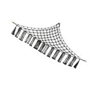 FUNNETOYU Stuffed Animal Toy Hammock Black Handwoven Plush Toy Net Corner Hanging Storage Holder for Boys and Girls Room