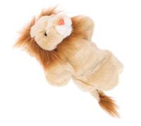 FUNNETOYU Supple Plush Lion Hand Puppet Soft PP Cotton Animal for Interactive Storytelling Imaginative Play and Communication Washable Educational Puppet for Creativity and Dexterity